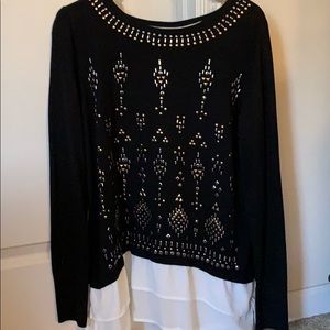 NY&CO twofer black sweater size medium new